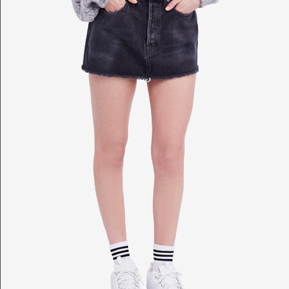 NWT Cotton Rugged Denim Mini Skirt - Picture 6 of 7